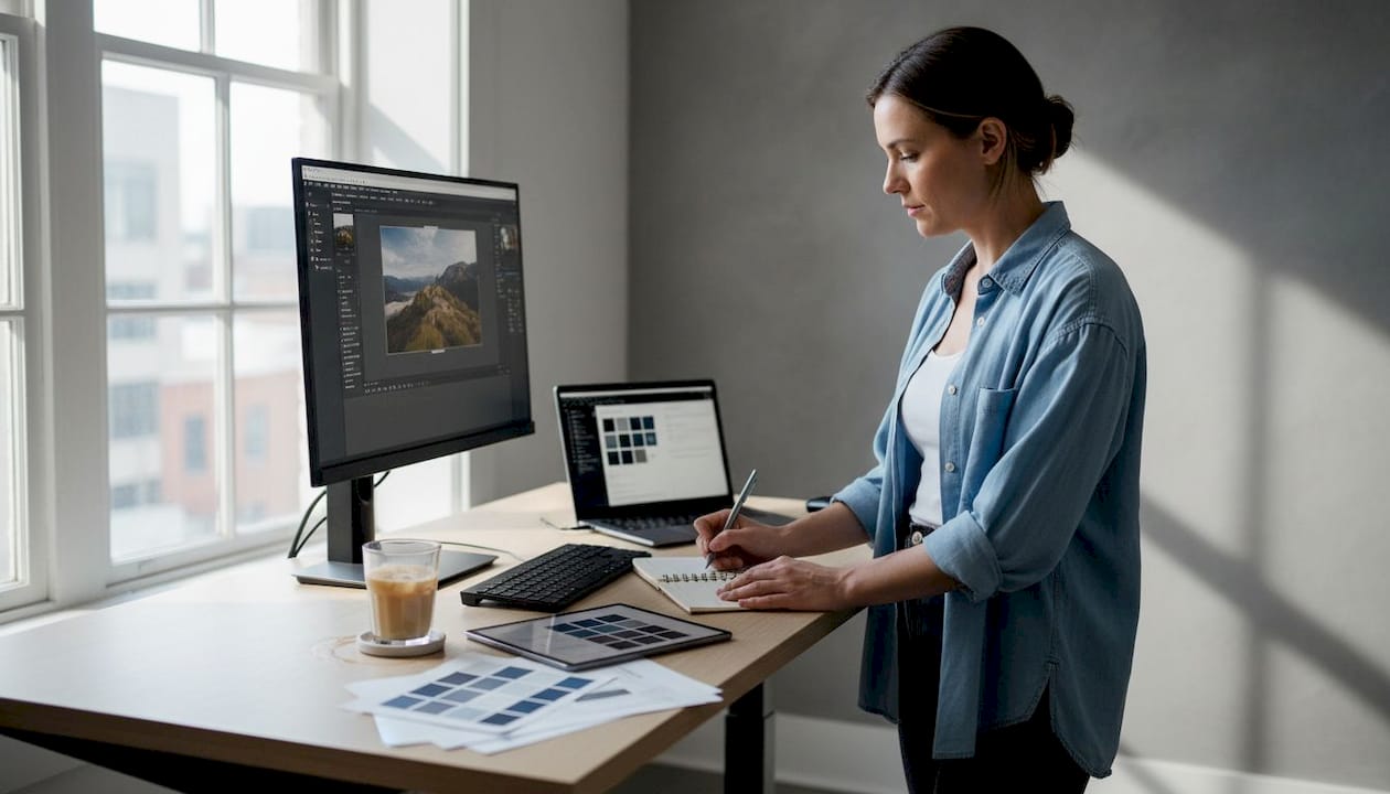 Manager examining aging facility wiring for risks