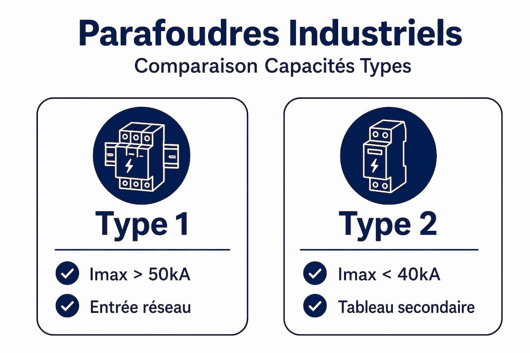 Infographie : comparaison des performances des parafoudres industriels