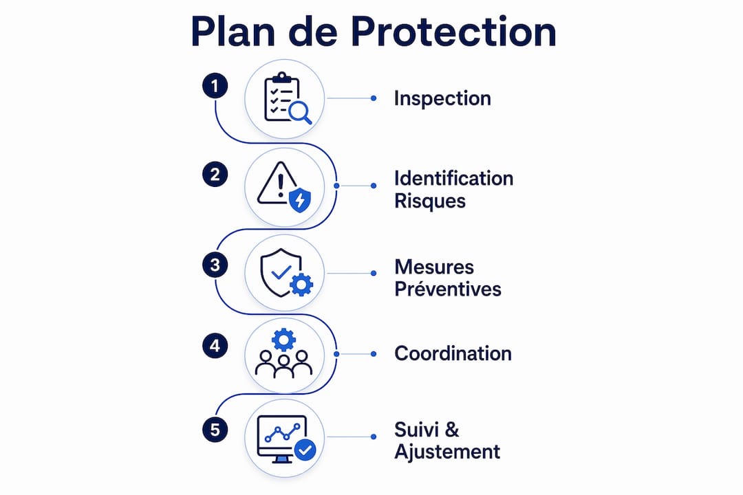 Infographie : les grandes étapes d’un plan de sécurisation industrielle