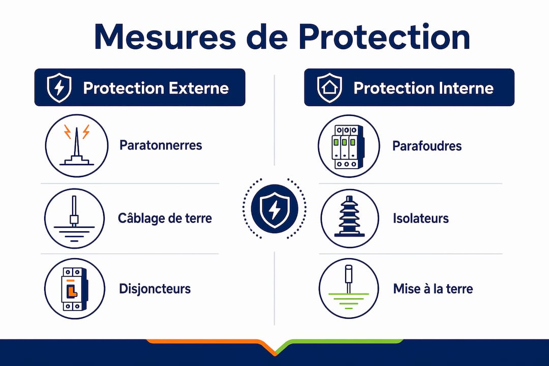 Découvrez en un coup d’œil les principales solutions pour se protéger efficacement contre la foudre grâce à notre infographie dédiée.