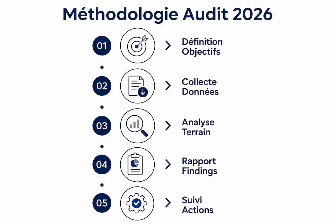 Infographie : les grandes étapes pour réussir un audit de la protection des données