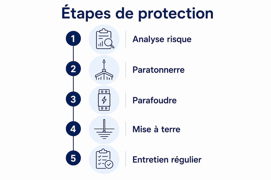 Schéma pratique pour se protéger efficacement contre la foudre