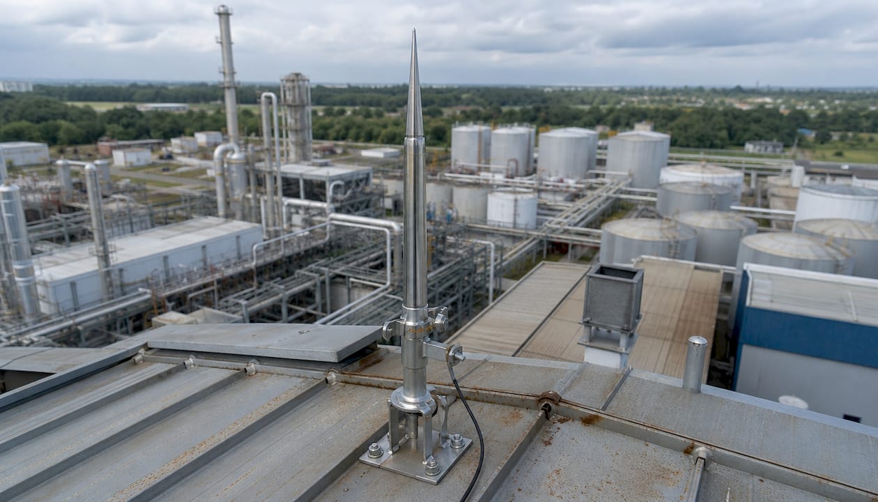 Mise en place d’un paratonnerre sur un bâtiment dédié à l’industrie chimique