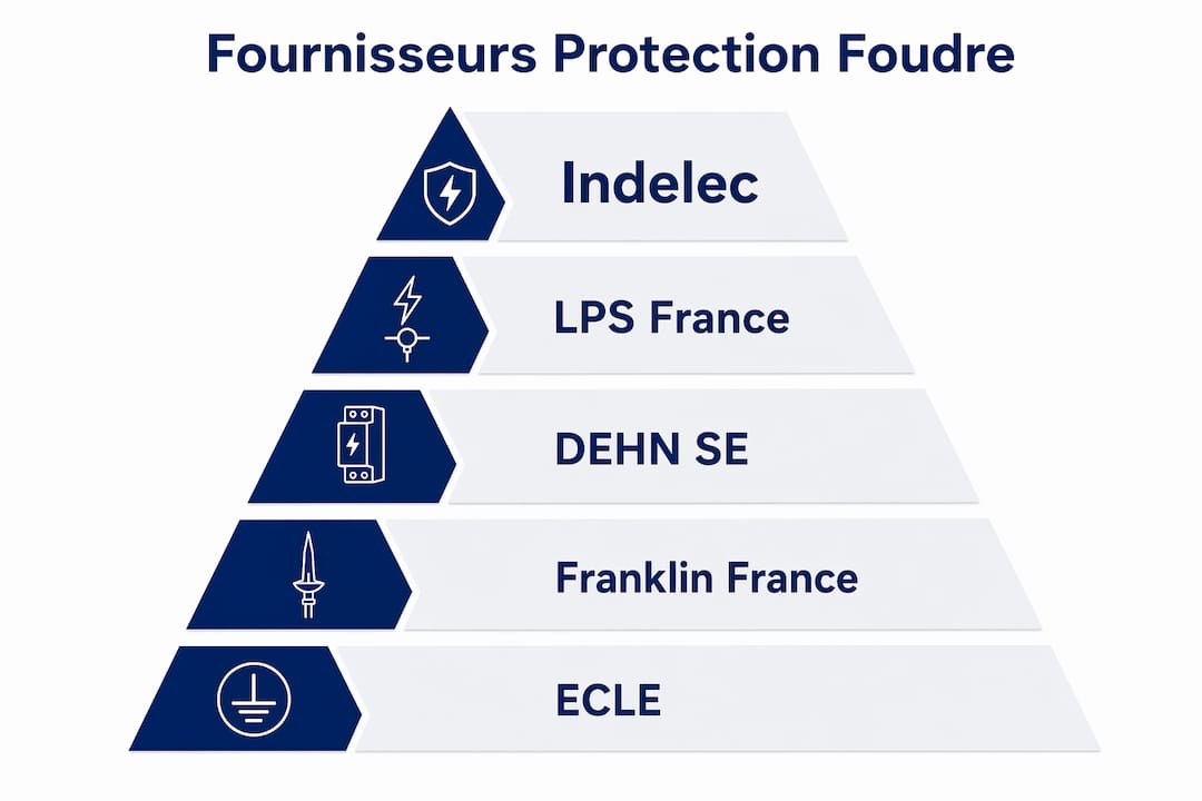 Schéma de la chaîne des fournisseurs de solutions de protection contre la foudre