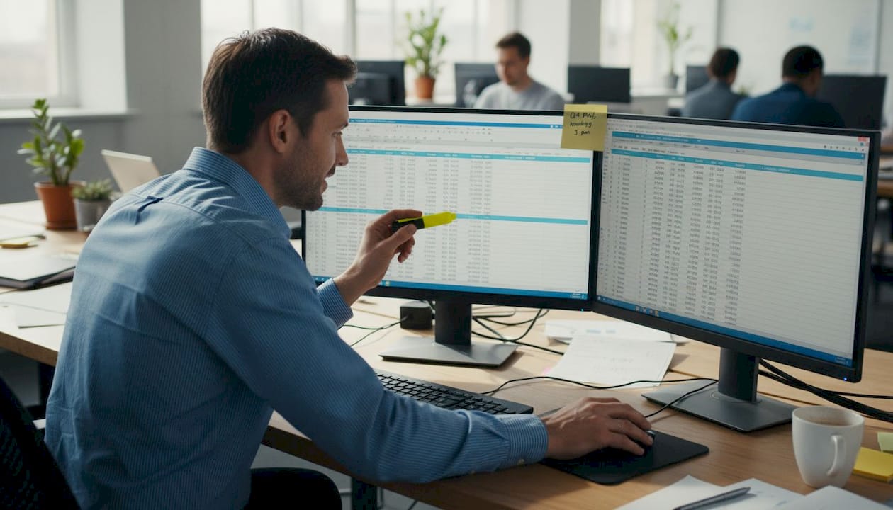 Analyst segmenting data for outreach campaign