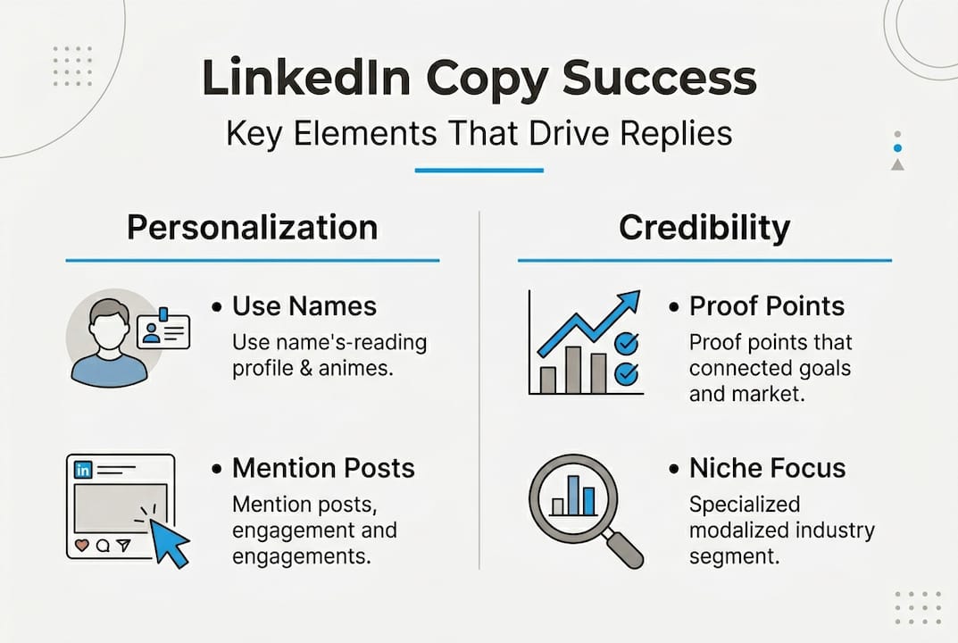 Infographic LinkedIn copywriting personalization credibility