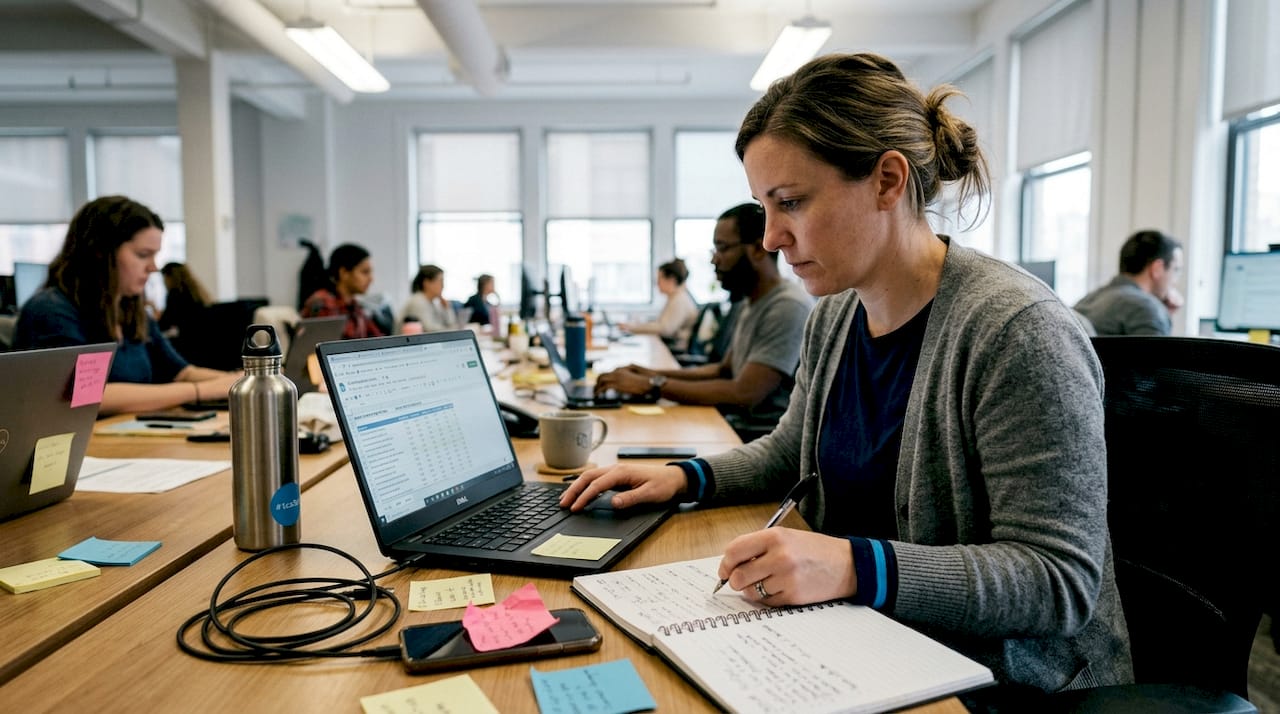 Centralized data review in outreach workspace