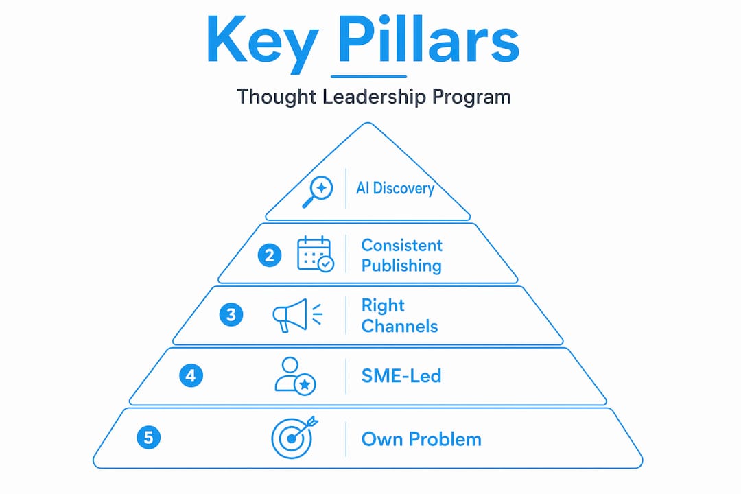 Infographic showing five pillars hierarchy