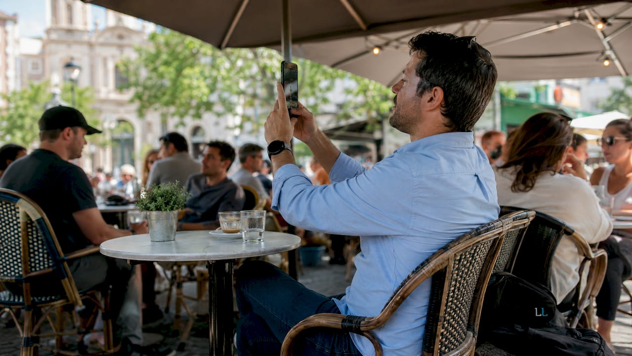 User adjusting LinkedIn URL settings on smartphone