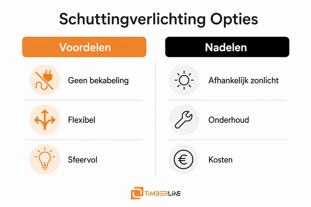 Overzicht: de verschillende soorten schuttingverlichting op een rij