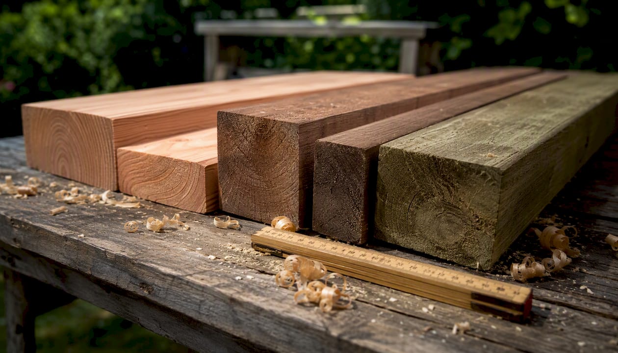 Welke houtsoorten zijn geschikt voor tuinprojecten?