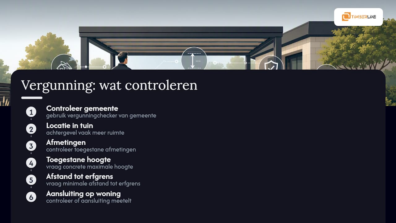 Factoren voor vergunning bij een overkapping