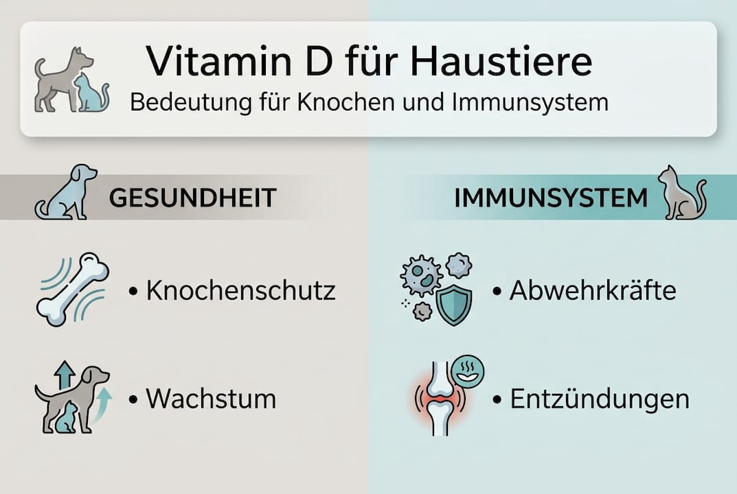 Infografik: So wirkt Vitamin D bei Haustieren