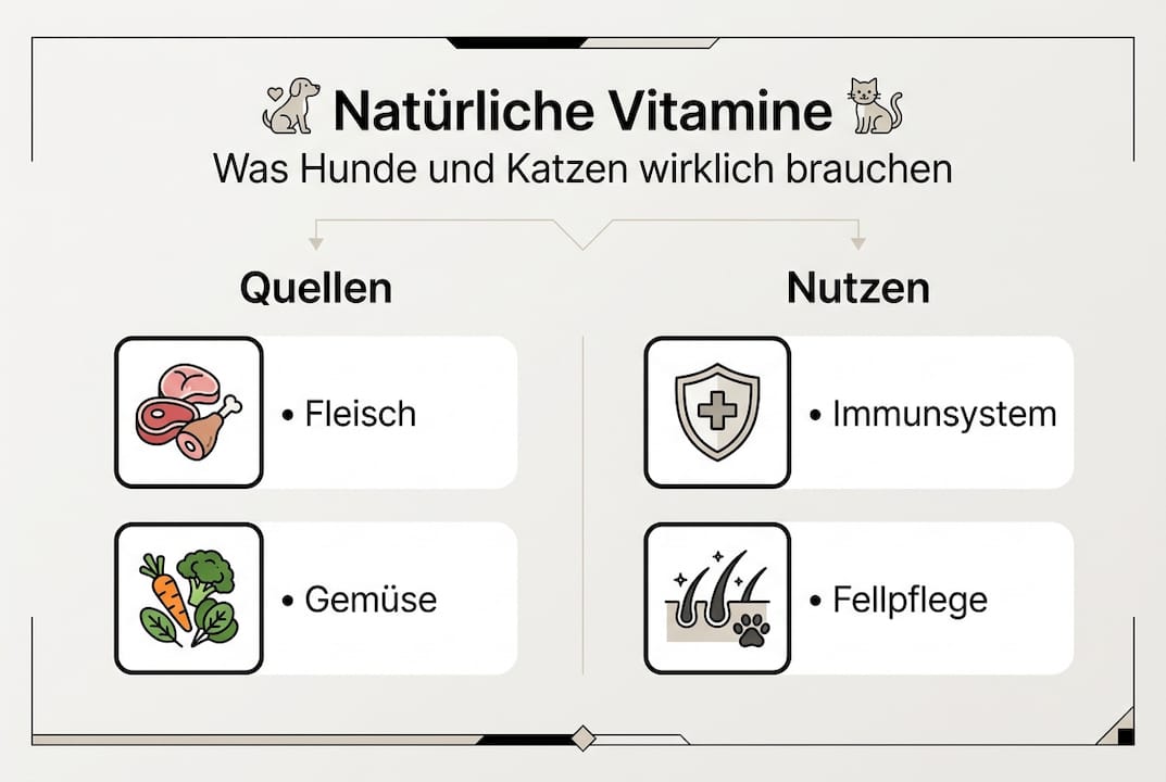 Übersicht: Wichtige Vitamine für Hunde und Katzen – Alles, was Sie über die optimale Versorgung Ihrer Haustiere wissen sollten