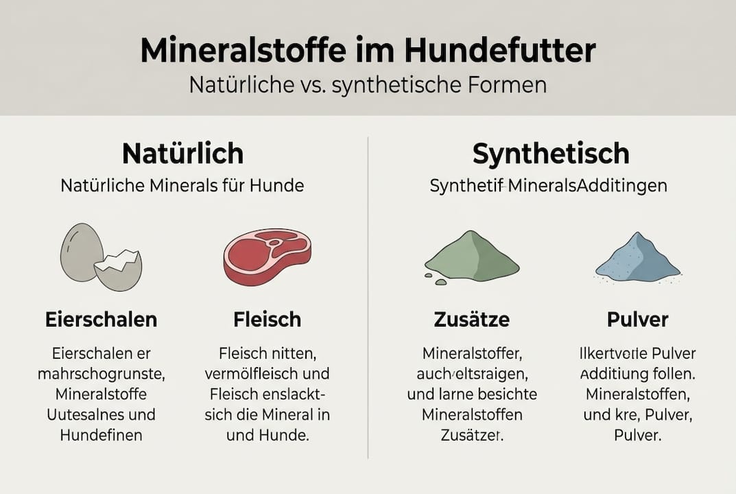 Infografik: Natürliche vs. synthetische Mineralstoffe – ein Vergleich