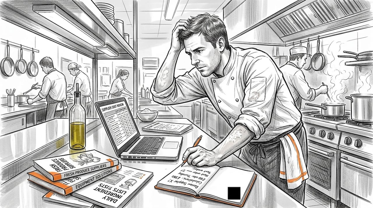 Chef uses software to track expenses