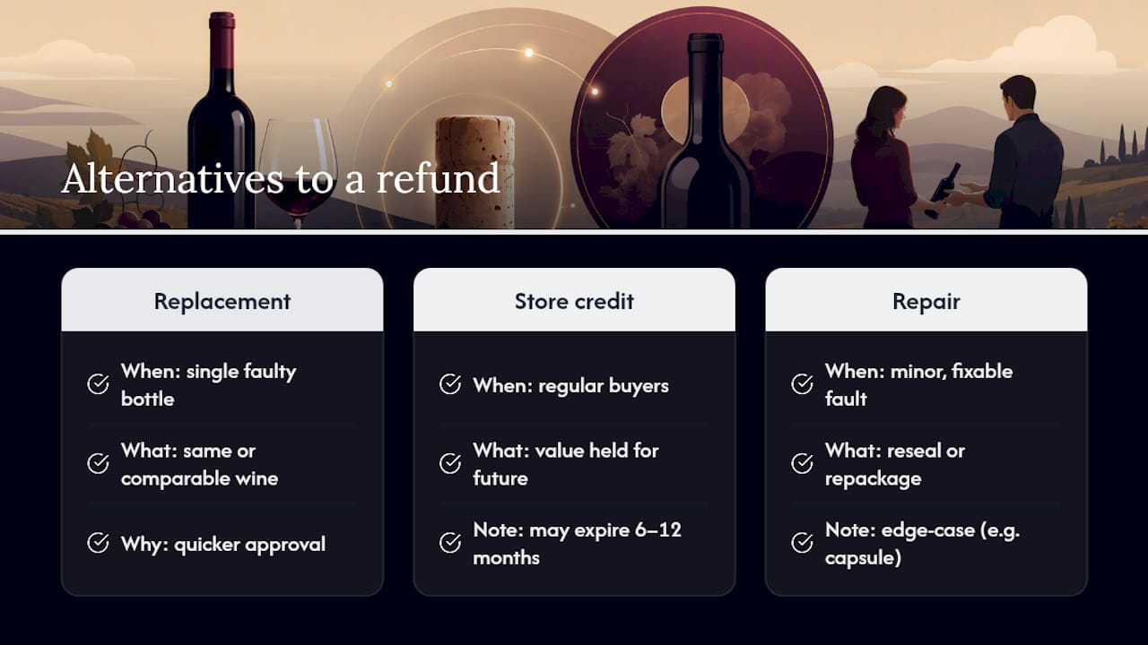 What if you don't want a straight refund? — overview diagram