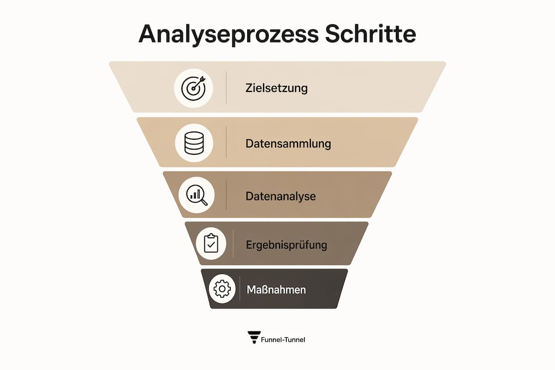 Übersichtsgrafik: So läuft ein Analyseprozess Schritt für Schritt ab