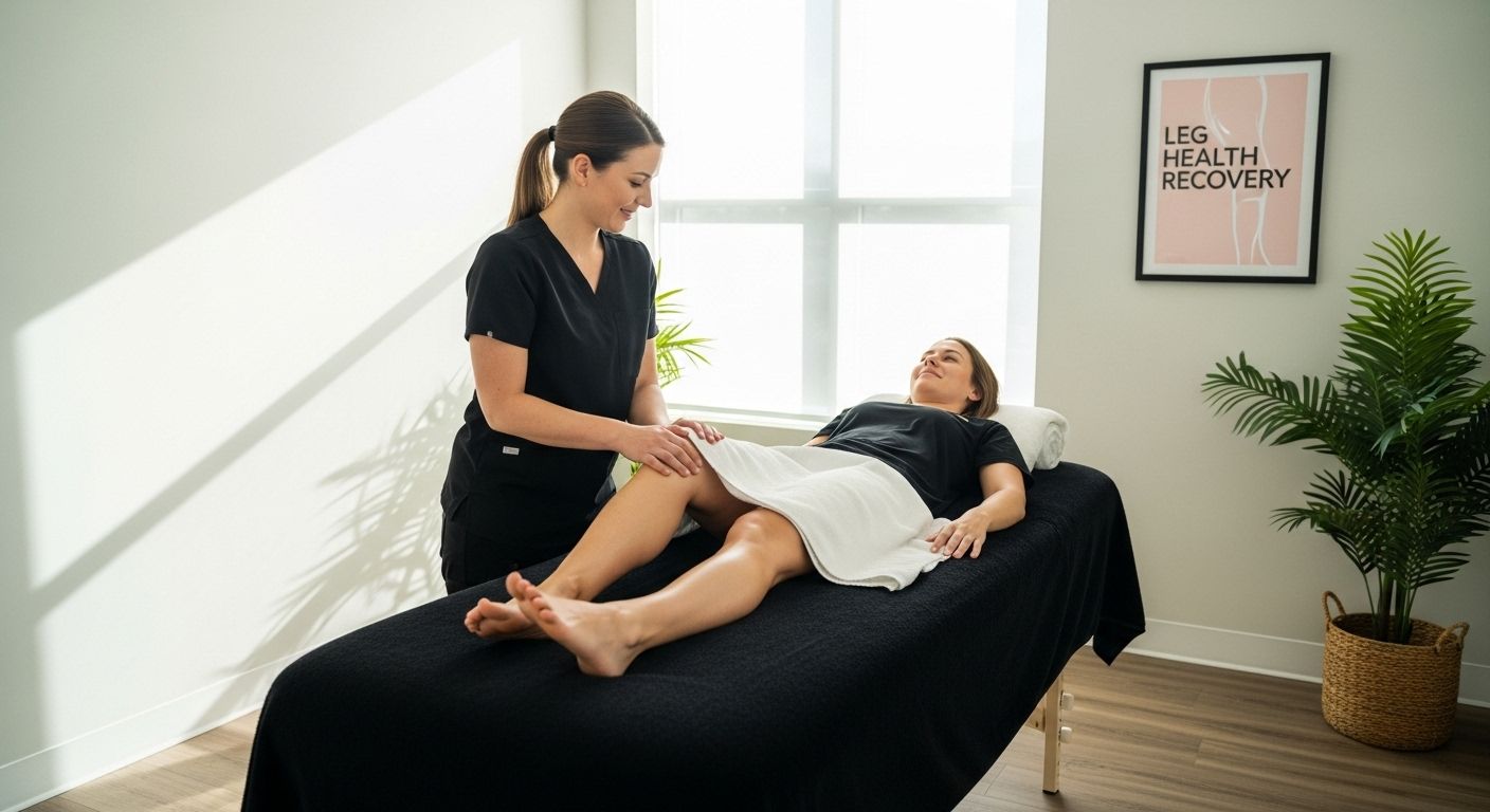 leg swelling massage therapy