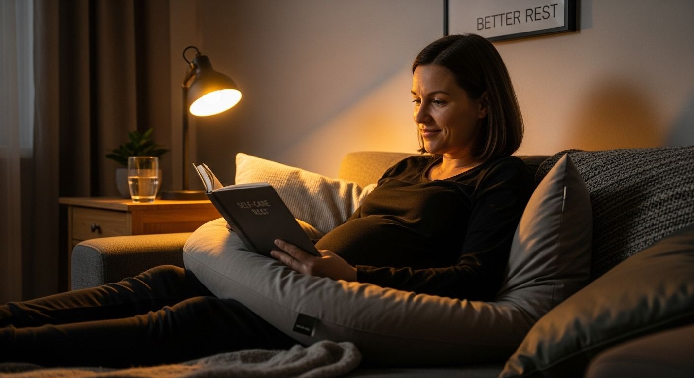 pregnant woman night routine