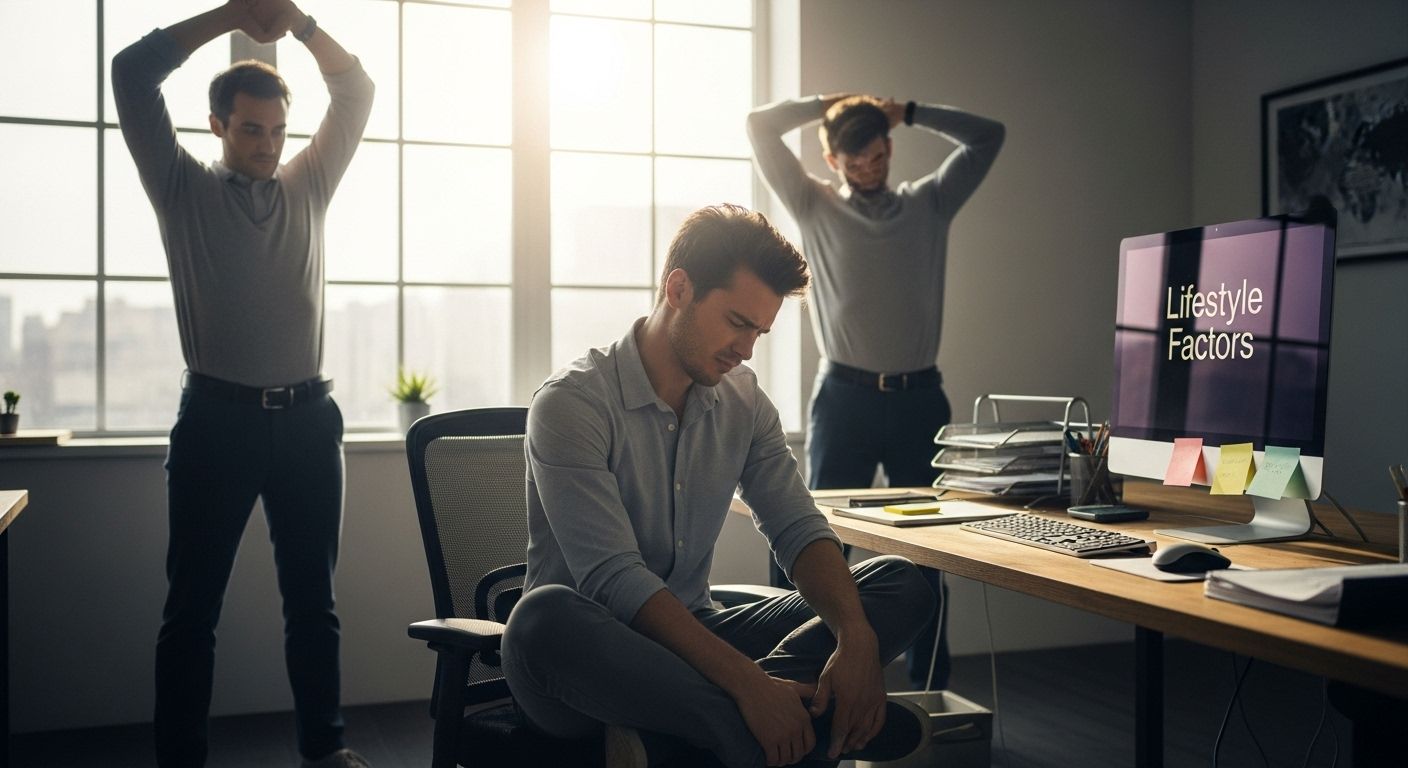 sedentary work heavy legs