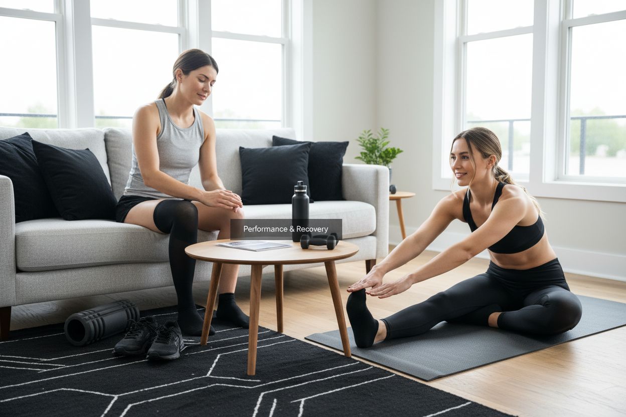 women athletic compression hose