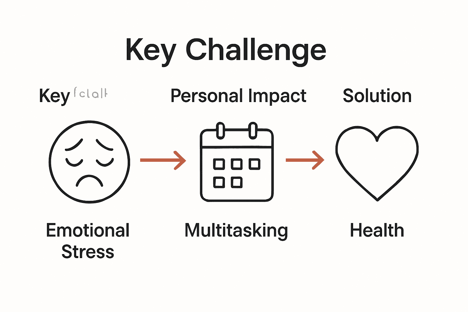 Infographic comparing top caregiver challenges and solutions
