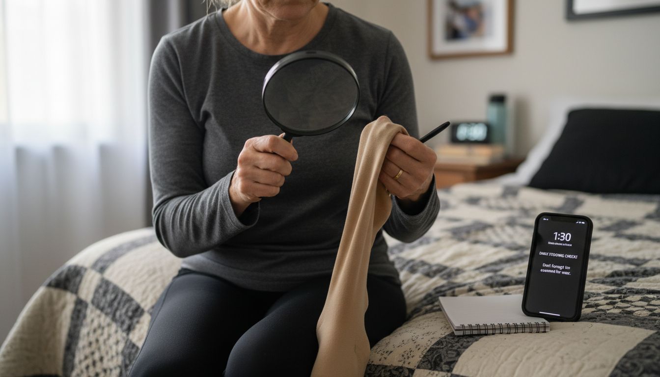 compression stocking inspection