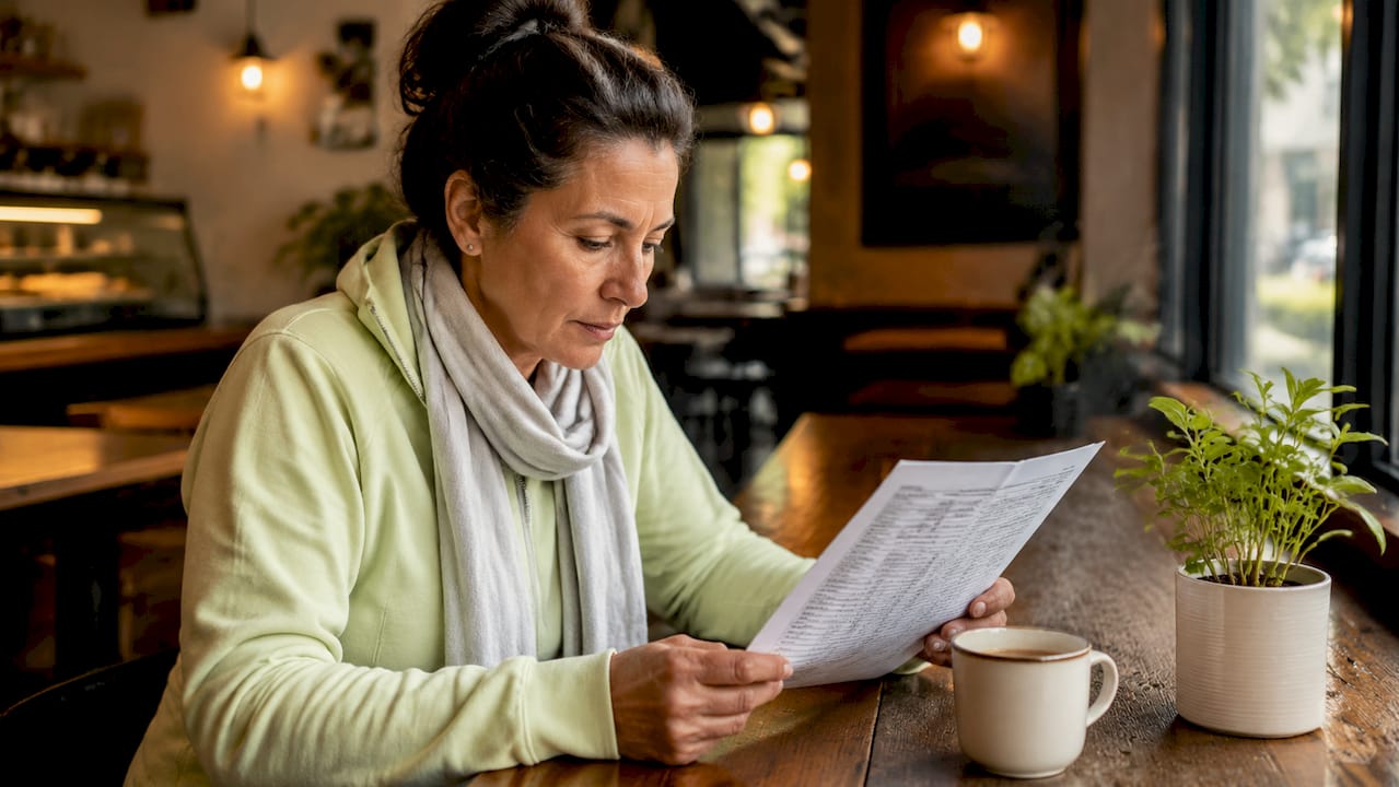 Woman reviewing personalized bio-optimization health data