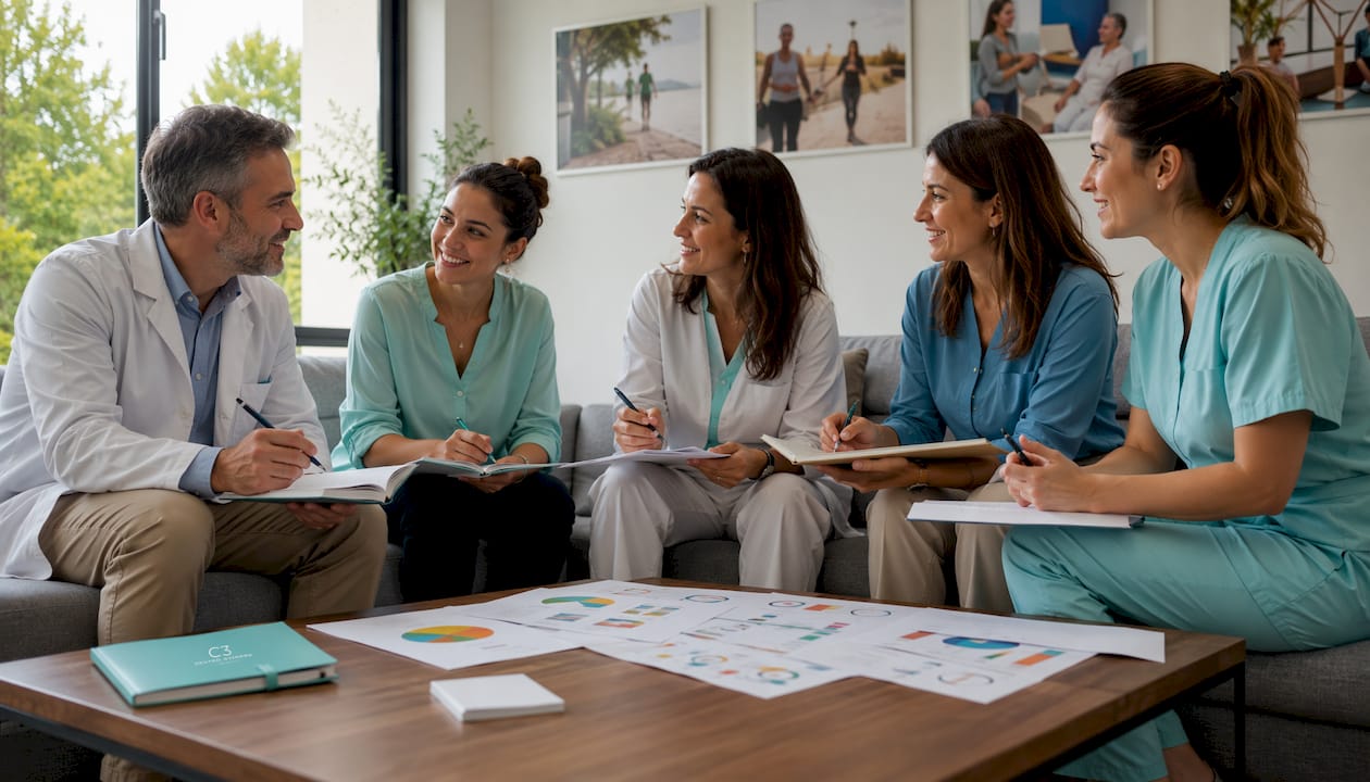 Equipa composta por diferentes especialidades dedicada a uma abordagem clínica integrada