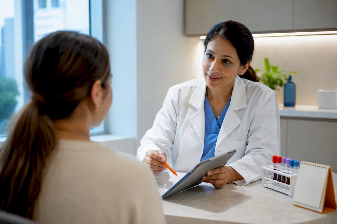 Patient discussing individualized PCOS treatment plan