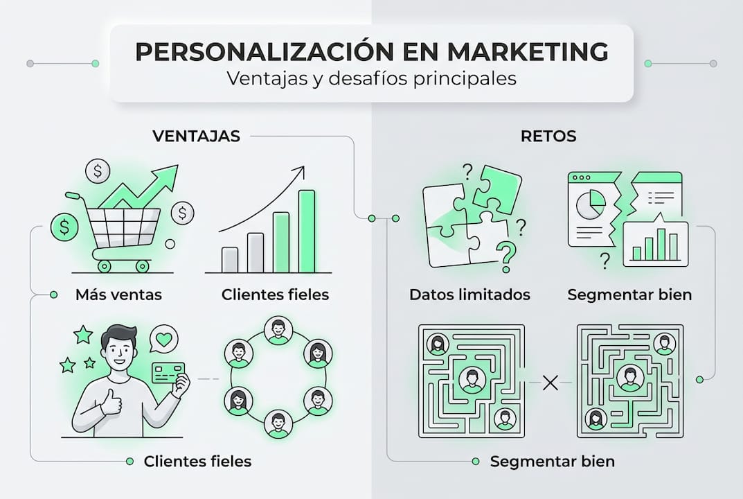 Infografía: beneficios y desafíos de la personalización en marketing