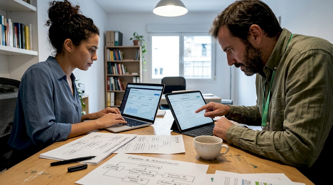 El equipo está poniendo a punto las herramientas de automatización.