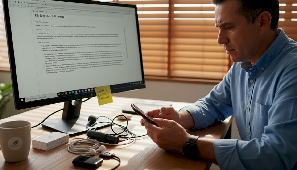 Por estar distraído, se le pasó hacer la llamada de seguimiento con el cliente y perdió una oportunidad de venta.