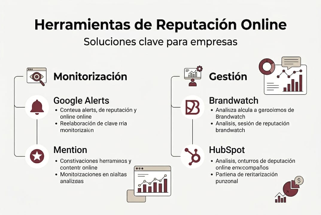 Guía visual de las mejores herramientas para gestionar tu reputación digital