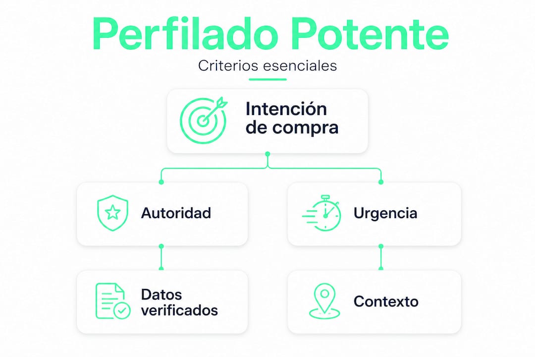 Infografía con los principales criterios para un perfilado eficaz