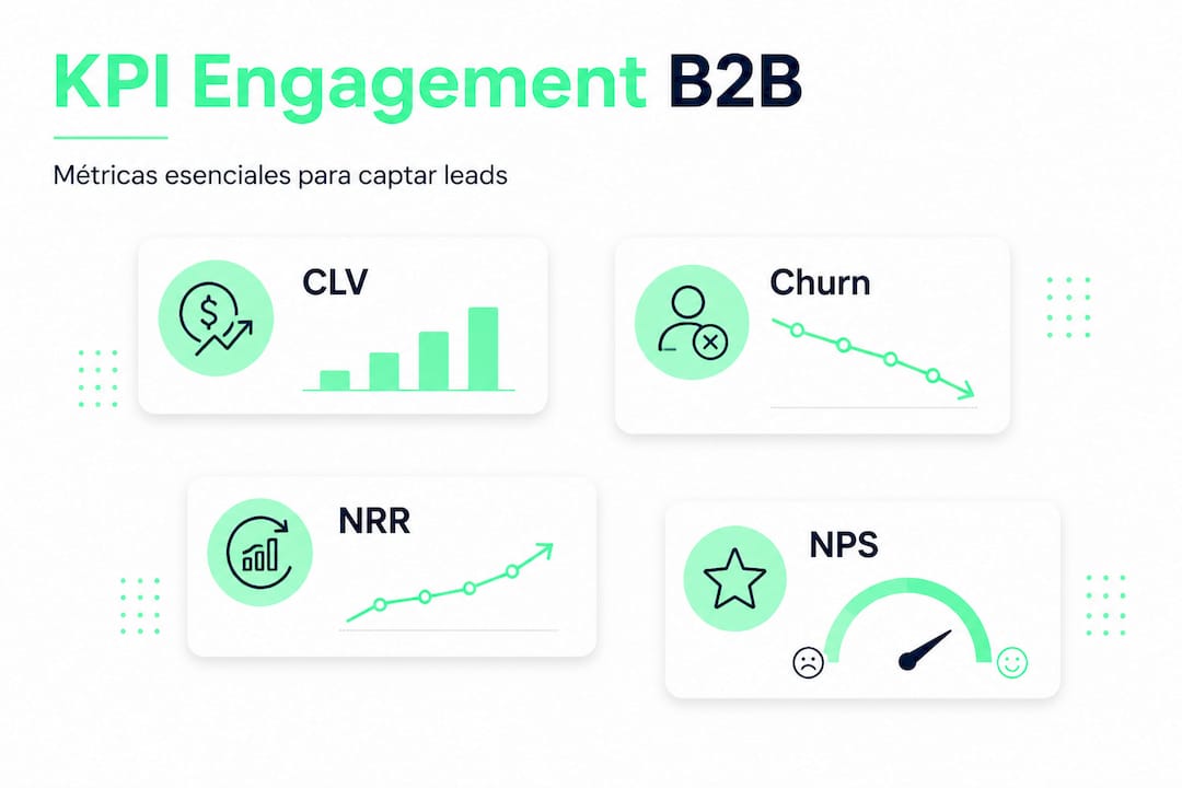 Infografía: Indicadores clave para medir el engagement en estrategias B2B