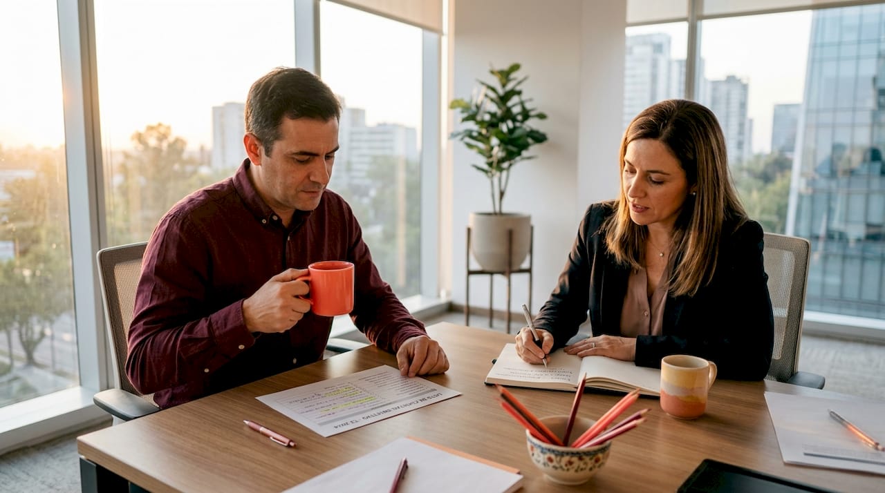 Reunión para definir la estrategia de marketing basada en cuentas clave