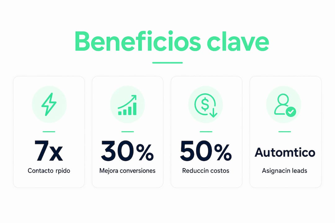 Infografía destacando las principales ventajas de las rutas inteligentes