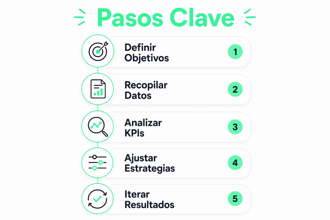 Infografía con las etapas fundamentales para analizar y mejorar tus estrategias de cross selling digital