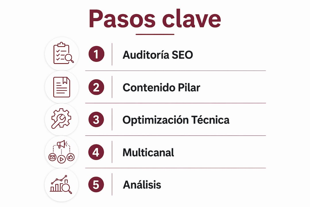 Infografía: pasos imprescindibles para destacar en el mundo digital