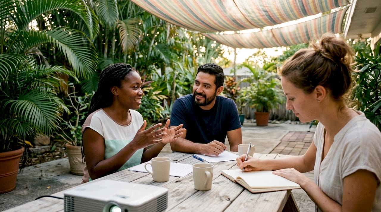 Un equipo trabajando en conjunto para aprovechar las ventajas del marketing conversacional.