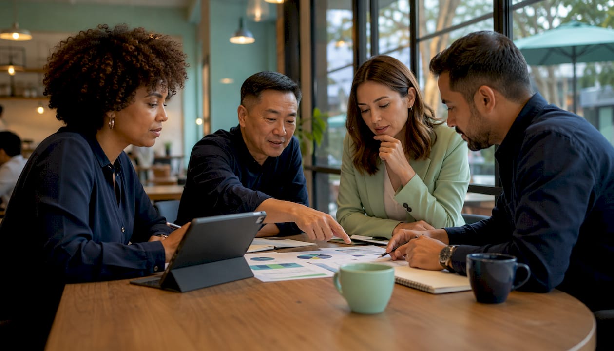 El equipo trabaja en conjunto para definir estrategias efectivas de lead nurturing.