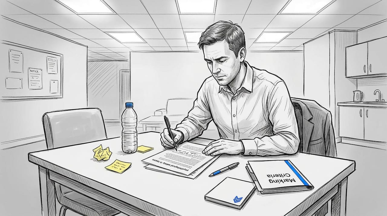 HR tutor reviewing team safety assignment