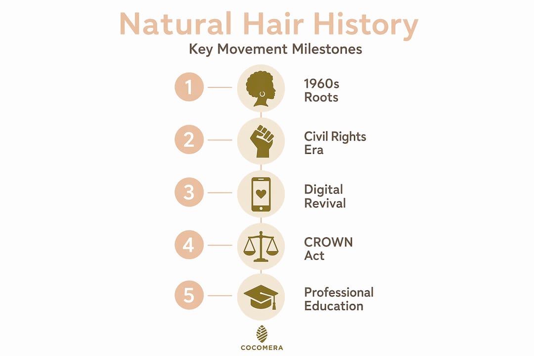 Timeline of natural hair movement key milestones