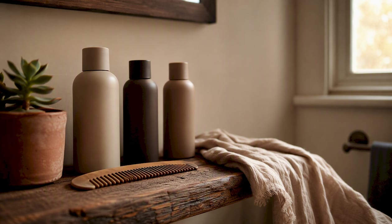 Curly hair wash day scalp care products detail