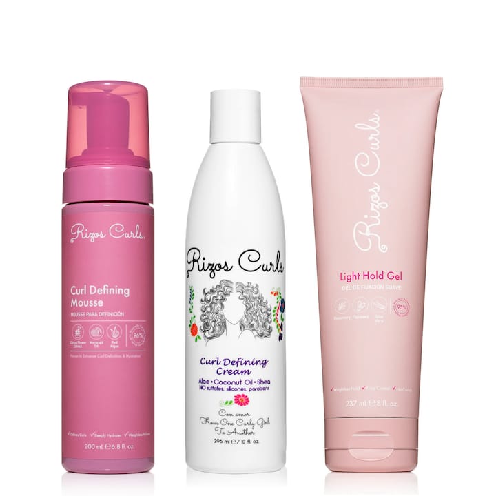 Close-up of gel curl activator and natural hydration ingredients