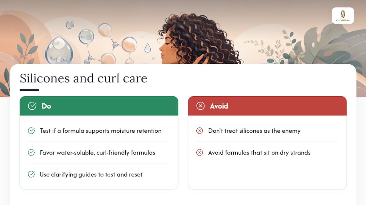Cocomera's Take on Silicones and Curl Health — overview diagram