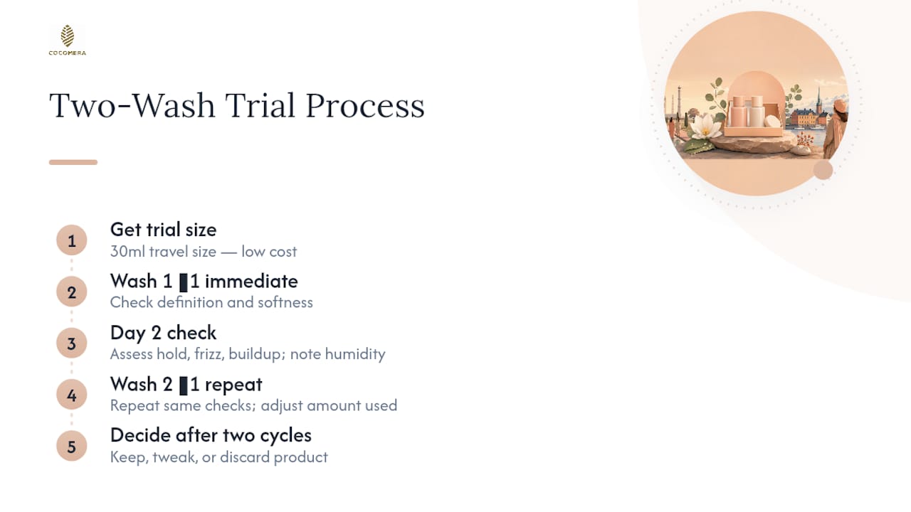 Two-cycle curl product evaluation process