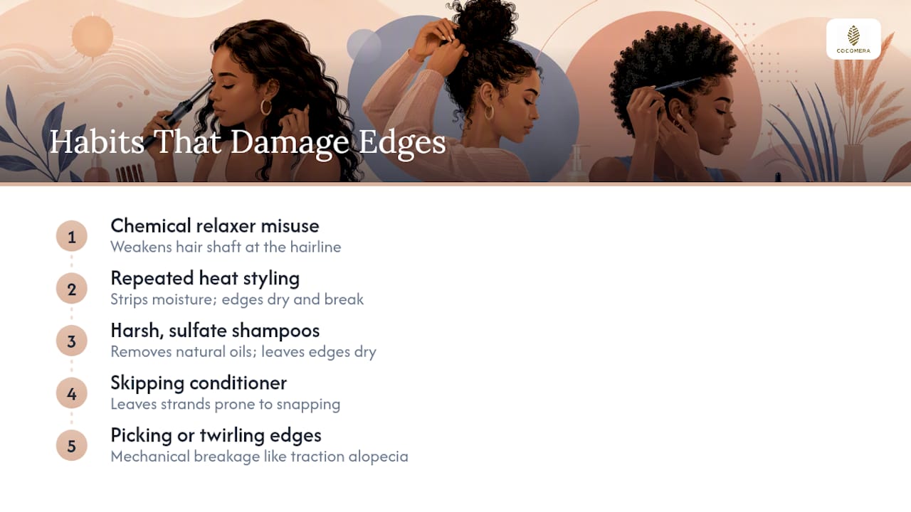 Five habits that can damage hair edges